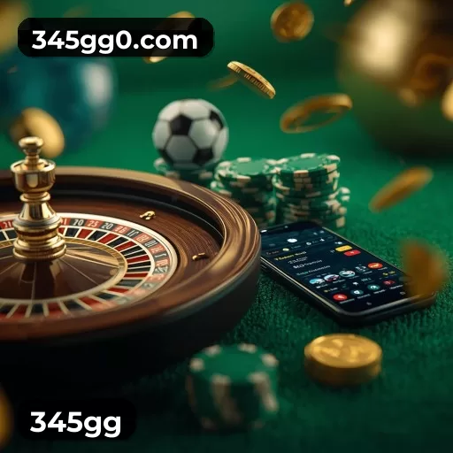 Imagem promocional da 345gg mostrando a plataforma e suas vantagens